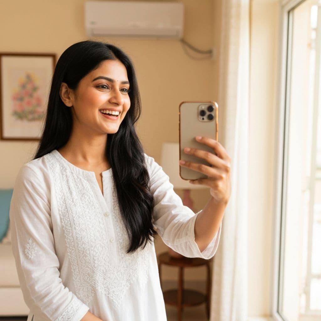 Simran Kaur's review of White Lucknowi Kurta