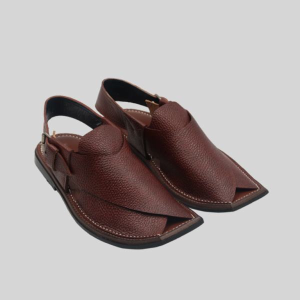 Peshawari Chappal- Premium brown leather-handmade - Image 4