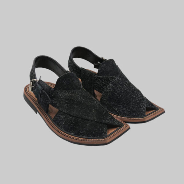 Sabar chappal- premium black material- handmade - Image 4